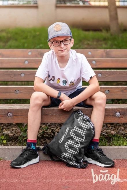 BAAGL 3 ZESTAW Skate Ska: plecak, piórnik, worek