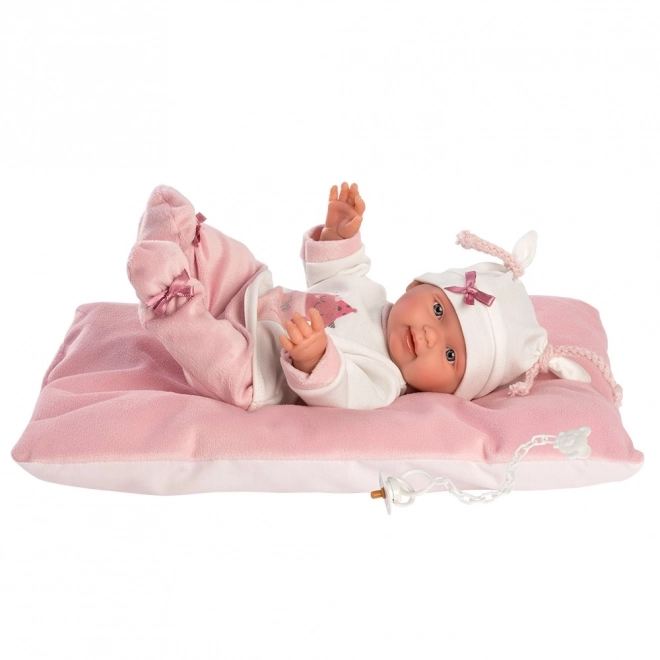 Llorens 26312 NOWORODEK DZIEWCZYNKA - realistyczna lalka bobasa całowinylowa - 26 cm