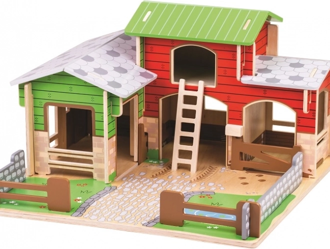 Drewniana farma COBBLESTONE Bigjigs Toys