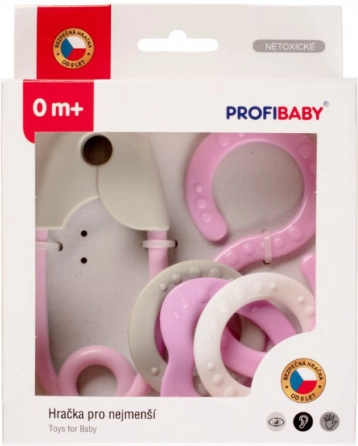Grzechotka w kształcie agrafki i ósemki 2 szt.