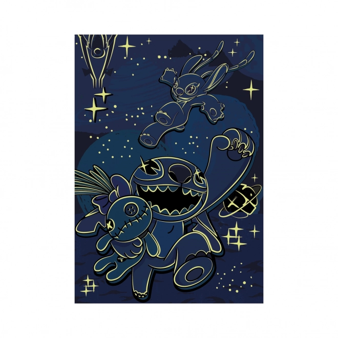 Puzzle Lilo & Stitch Neon 100 XXL Części