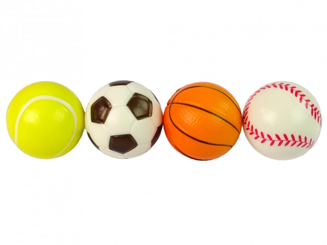 Zestaw miękkich piłek 4 sztuki Sport Golf Tenis Piłka nożna