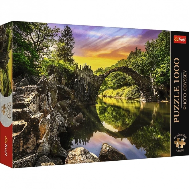 TREFL Puzzle Premium Plus Photo Odyssey: Most Rakotza w Kromlau 1000 elementów