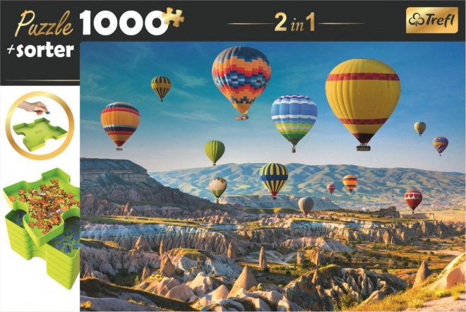 Puzzle i sorter TREFL 2w1 Balony nad Kapadocją 1000 elementów