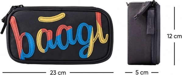 Zestaw 3 szt. Baagl: Plecak, Piórnik i Worek Logo Mix