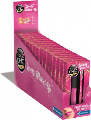 Zestaw błyszczyka i konturówki Pink Power CRAZY CHIC