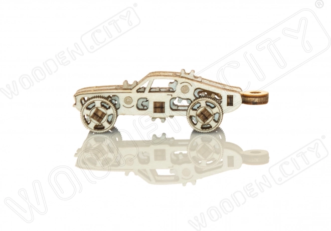 Drewniane 3D puzzle mini zestaw samochodów sportowych