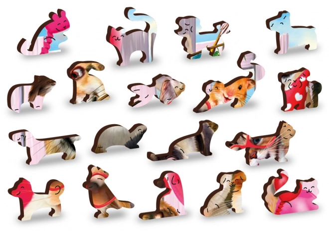 Drewniane puzzle Czas na imprezę