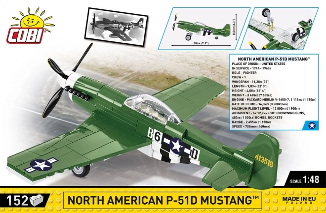 Zestaw konstrukcyjny samolotu P-51D Mustang COBI