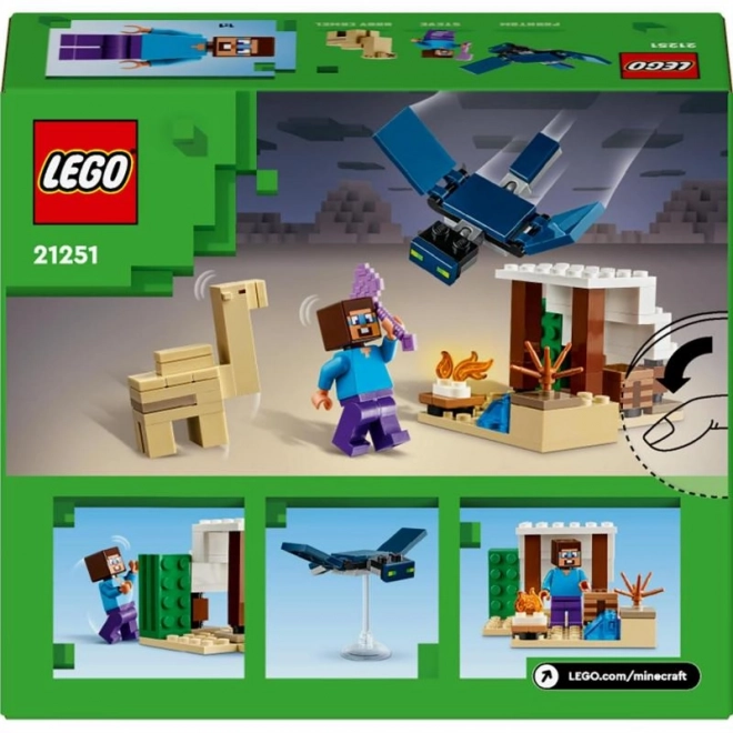 Minecraftowe Klocki 21251 Pustynna Wyprawa Steve'a