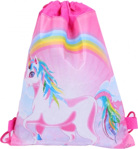 Worek szkolny na buty i strój sportowy z motywem Jednorożca 35x27 cm