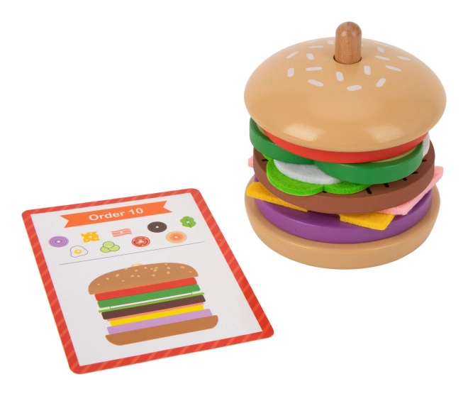 Drewniana burgerowa restauracja WOOPIE GREEN dla dzieci