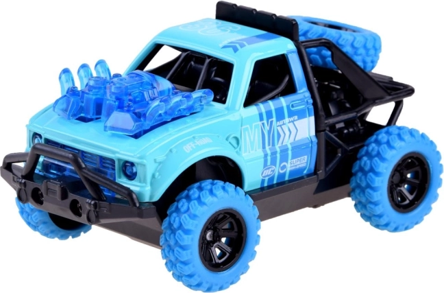Metalowy samochodzik 4x4 Predator ze światłami i dźwiękami – Niebieski