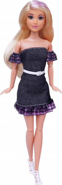Lalka w czarnej sukience 30 cm