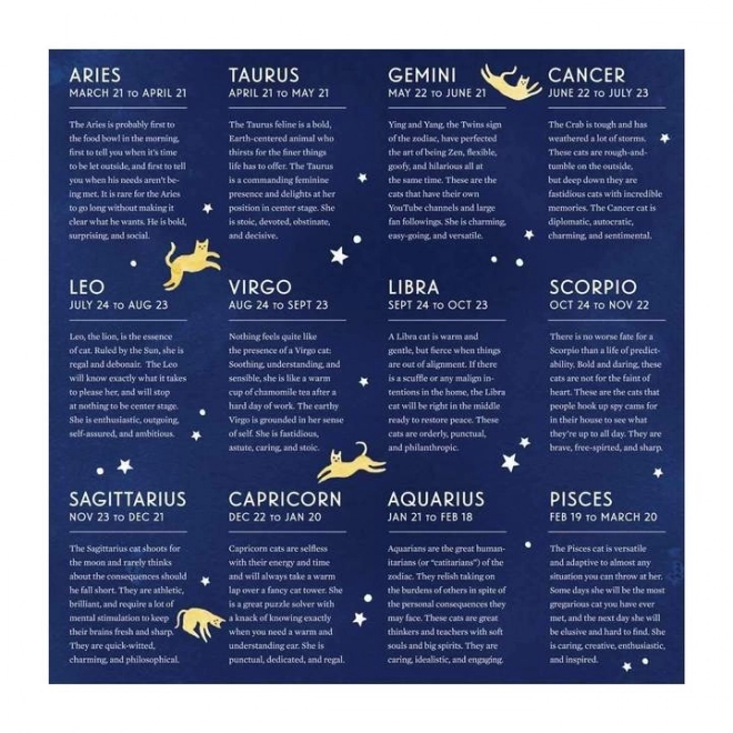 Puzzle Koci Zodiak 500 elementów od Galison