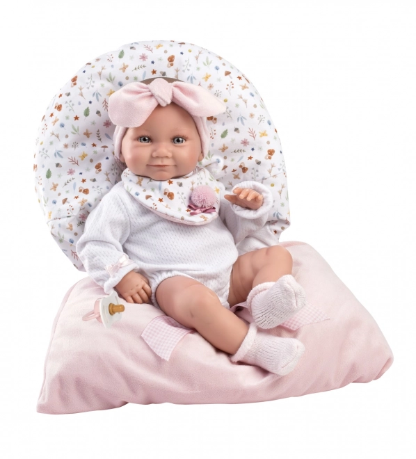 Llorens 73901 NOWORODEK DZIEWCZYNKA - realistyczna lalka niemowlę z całkowicie winylowym ciałem - 40 cm