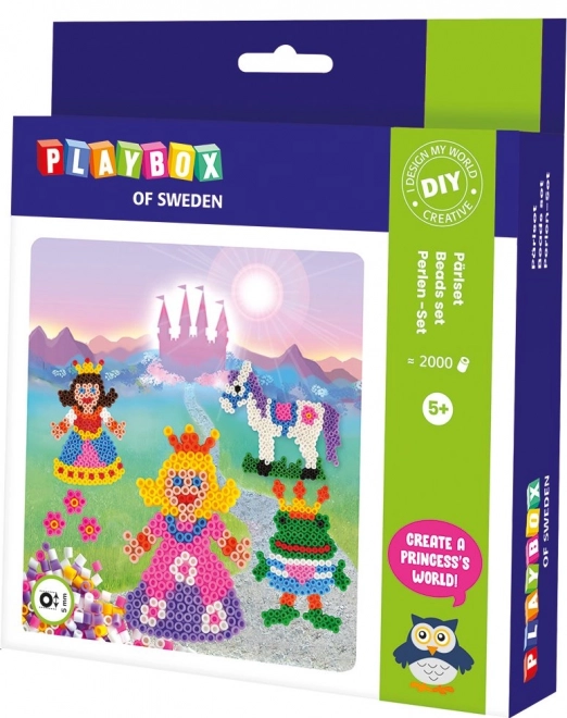 PLAYBOX Prasujące koraliki Zestaw Księżniczki 2000 szt.