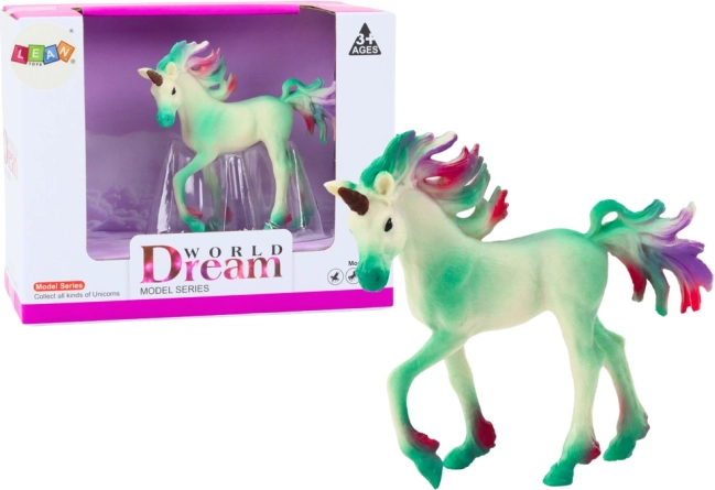 Kolekcjonerska figurka mały zielony jednorożec 8 cm