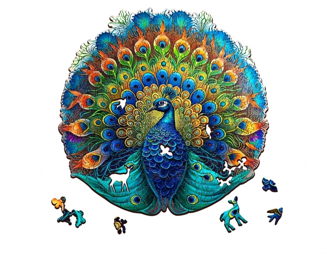 EscapeWelt Drewniane puzzle luminescencyjne Paw 200 elementów