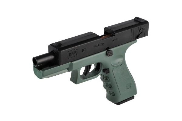 Pistolet na naboje piankowe z tarczą