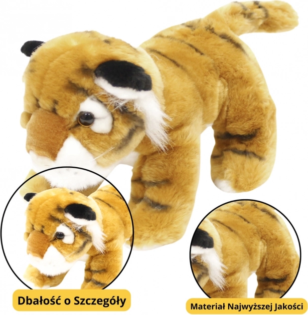Pluszowy tygrysek brązowy 25 cm