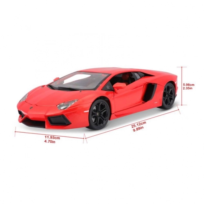 Bburago Lamborghini Aventador 1:18 pomarańczowy 18-11033