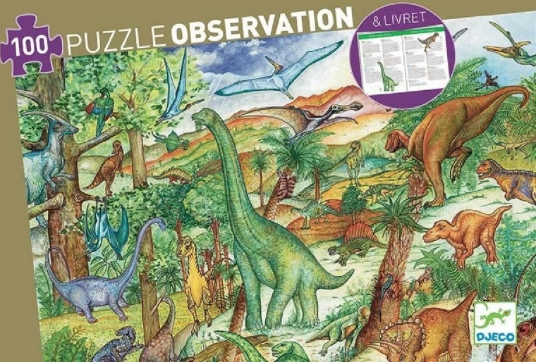 Djeco puzzle Dinozaury 100 elementów