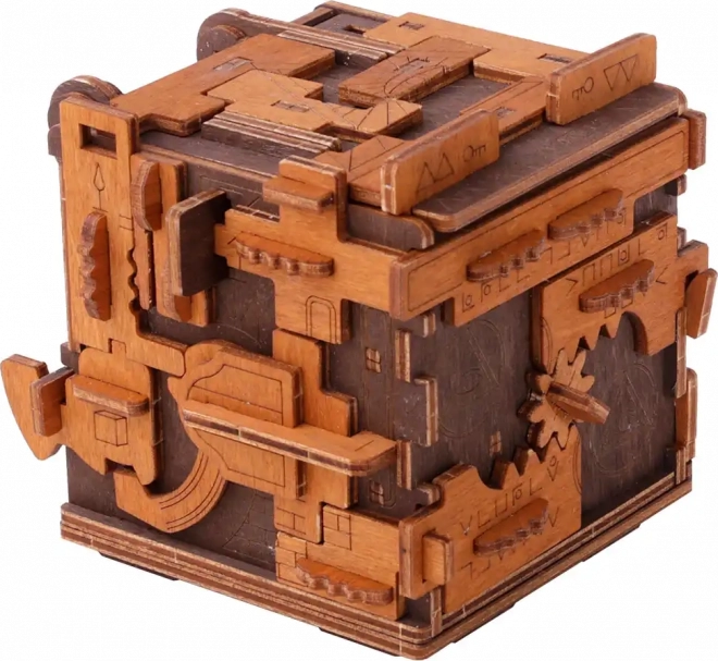 Drewniane puzzle box gra ucieczkowa 149 kawałków