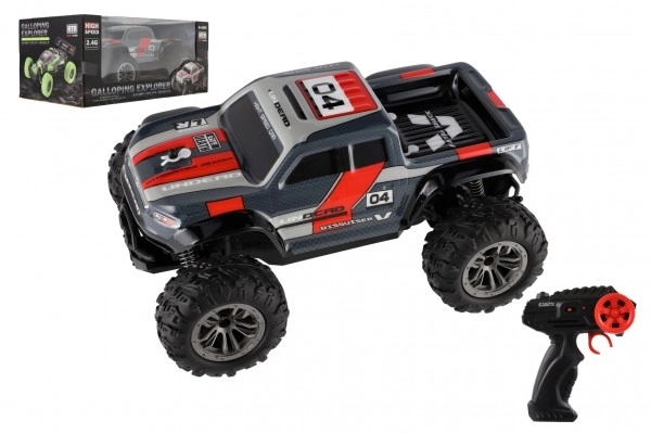 Auto RC Pick Up Terenowy szaro-czerwony