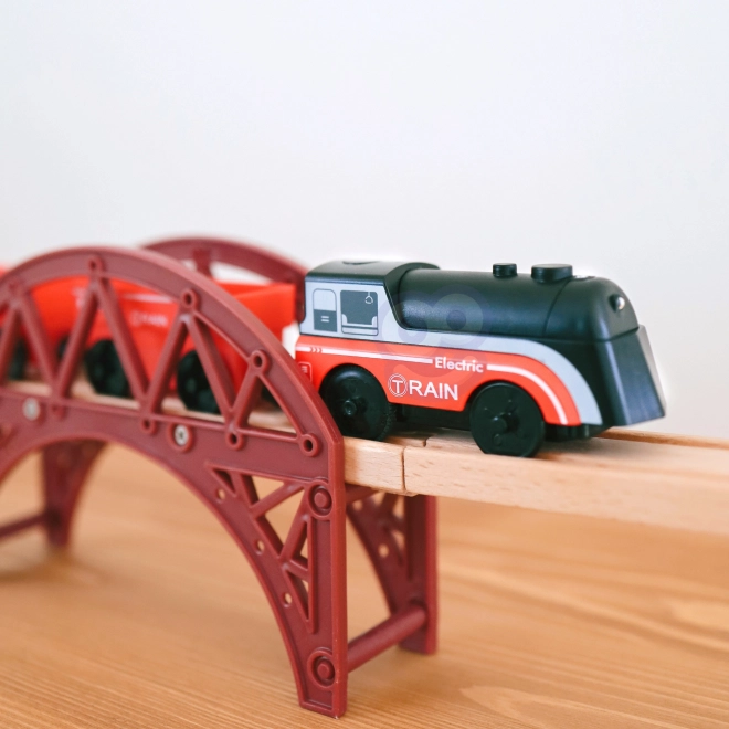 Elektryczna lokomotywa z magnetycznymi wagonami