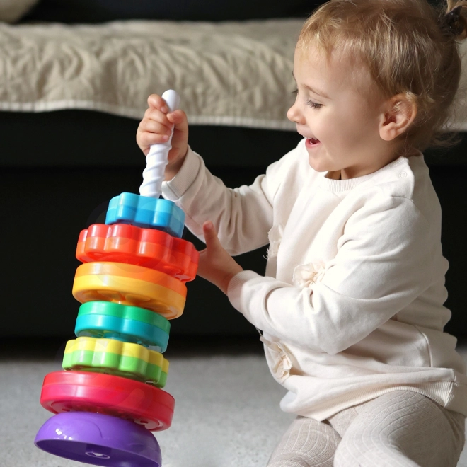 Edukacyjna spiralna wieża zwierzątek WOOPIE dla dzieci