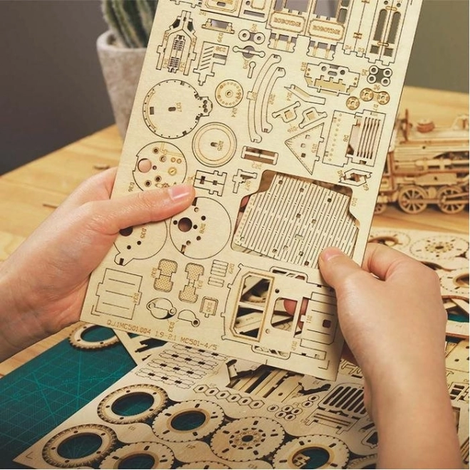 Wojskowy Jeep - 3D drewniane puzzle