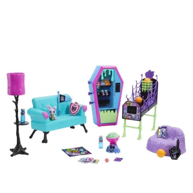 Zestaw uczniowskiego mebli do salonu Monster High