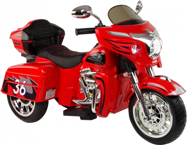 Dziecięcy elektryczny trójkołowiec GOLDWING – czerwony