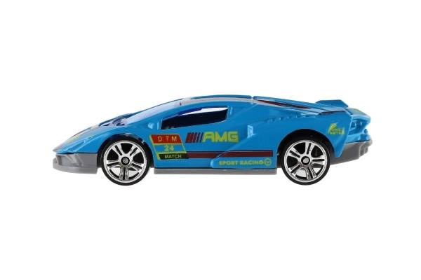 Auto sportowe 6szt. metal/plastik 8cm na wolny bieg w pudełku 10,5x27,5x4cm