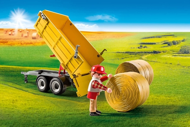 Zestaw figurek kraj 9317 Traktor z przyczepą