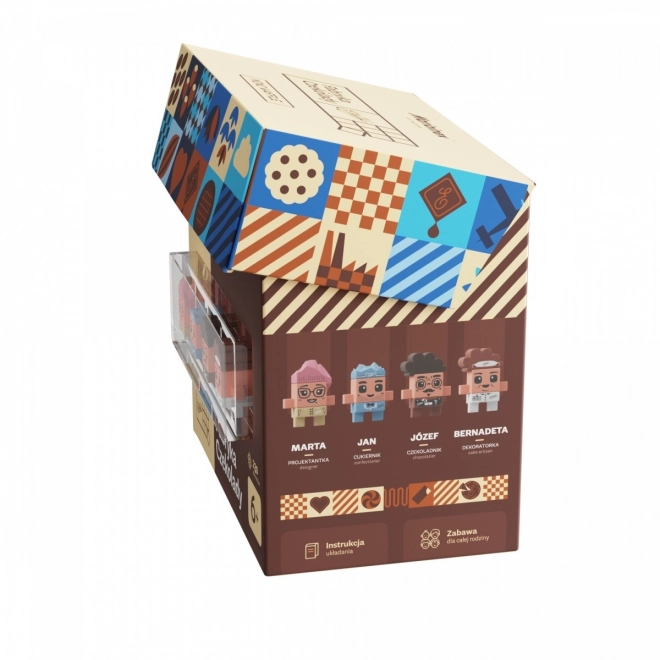 Zestaw budowlany Mini Waffle - Fabryka czekolady Wedel, 230 elementów