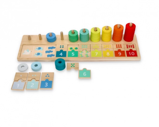 Drewniane puzzle Uczymy się liczyć