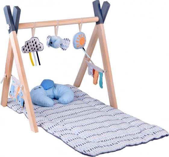 Naturalna drewniana konstrukcja dla bezpiecznej zabawy