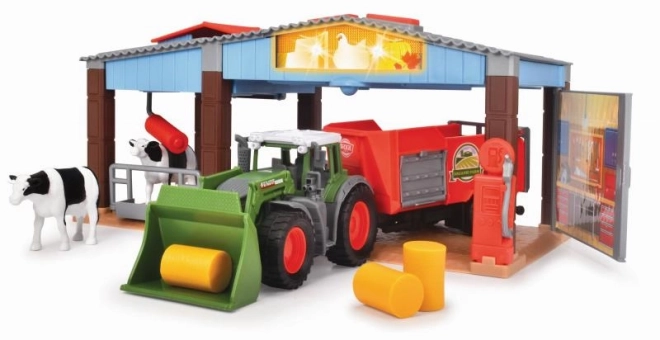 Farma z traktorem Fendt
