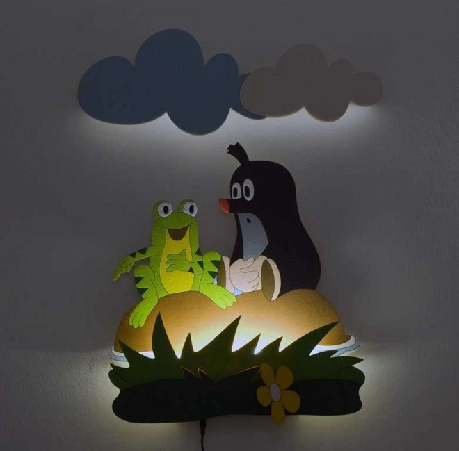 Dziecięca lampka LED Krecik i żabka