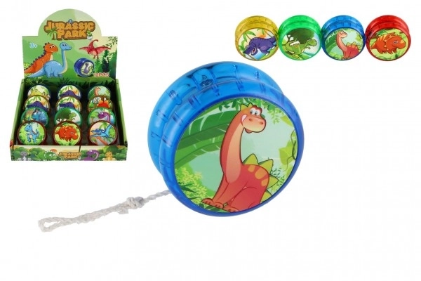 Jojo dinozaury świecące plastik 6cm na baterie mix rodzajów 12 sztuk w pudełku
