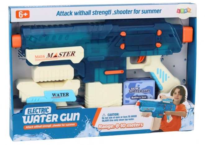 Pistolet na wodę M416 na akumulator, 500 ml, zasięg 8-10 m