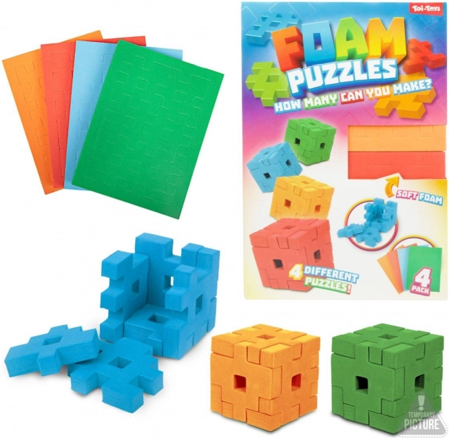 Zestaw konstrukcyjny 3D Piankowe Klocki w Pudełku