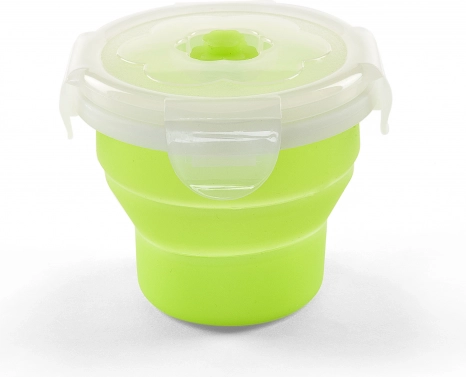 Składana silikonowa miska 230 ml Green