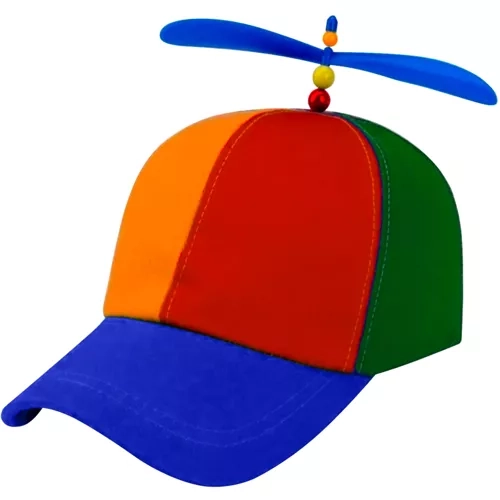 Czapka z daszkiem z wiatraczkiem Unisex, wielokolorowa Malatec