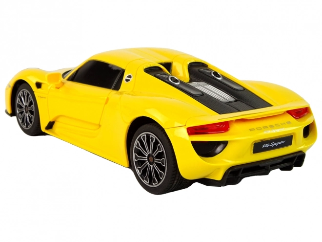 Samochód R/C Porsche 918 zdalnie sterowany żółty 1:24