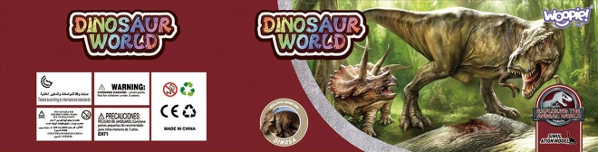 Zestaw dinozaurów XL z podkładem