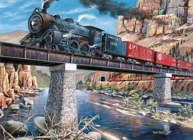 Puzzle Lokomotywa na moście 1000 elementów