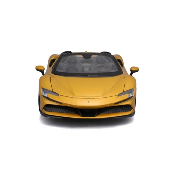 Bburago Ferrari SF90 Spider w skali 1:18 - żółty